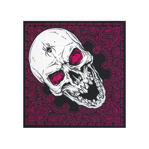 bandana "GUGU SKULL" pink