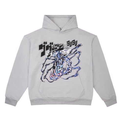 hoodie "GUGU ANIME" gray