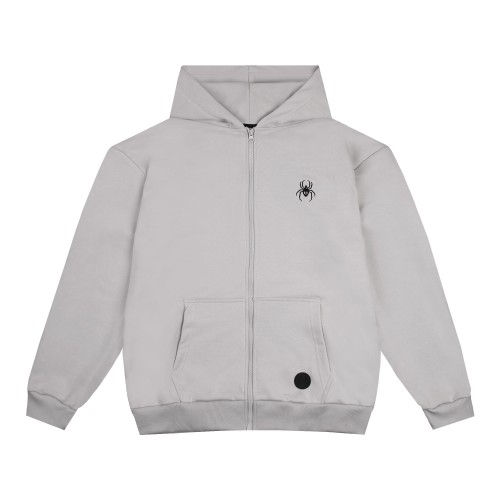 zip hoodie "GUGU" gray