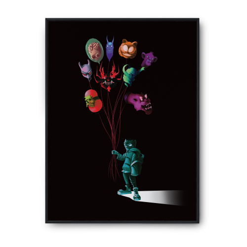 plakat "GUGU BALLOONS"